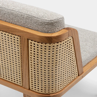 Fauteuil de salon pliable en bois massif, design classique et moderne, avec structure robuste, design écologique, fauteuil simple portable