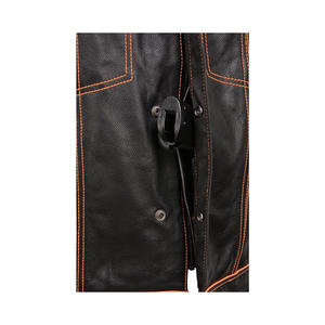 Chaleco de cuero genuino para motocicleta con el mejor diseño - Product Image 2