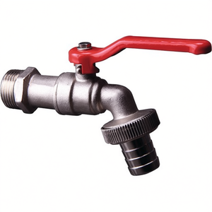 Válvula de Bola de Latón Niquelado, Rosca Externa de 3/4, Tamaño Nominal de 19 mm - Product Image 3
