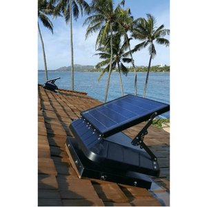 Ventilador Solar para Ático Sunrise con Panel Inclinable |   45W |   Panel Solar Ajustable |   Opciones de base plana o con rebordes |   Garantía Limitada de 25 Años - Product Image 4