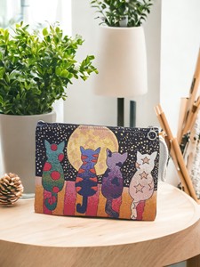 Bolso Monedero Pequeño de Tela con Bordado a Mano y Estampado DAFNI BIG PAZAR para Mujer, Número de Modelo 67 - Product Image 6