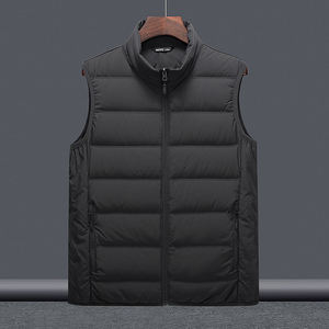 Chaleco cálido sin mangas para hombre, chaleco transpirable aislado para exteriores, calentador de cuerpo para senderismo, senderismo, camping y viajes en clima frío - Product Image 3