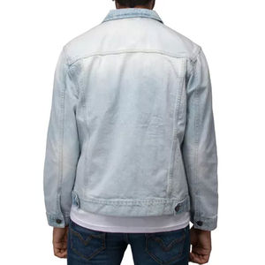 Chaqueta de Mezclilla Personalizada para Hombre, con Cuello de Piel, Diseño Nuevo, 100% Poliéster, Resistente al Viento y Transpirable, para Correr - Product Image 2