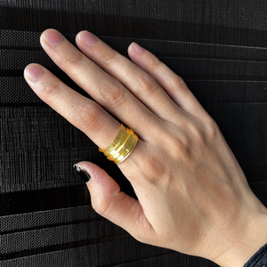 Anillo de latón Gold Touch Boho Ring Vintage Jewelry Unisex Wear Joyería de moda Anillos de aniversario Compra a granel - Product Image 3