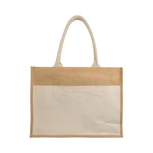 Borsa Shopper in Juta Personalizzabile con Soffietto, Borse Promozionali Personalizzabili - Product Image 3