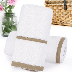 Ensemble de serviettes de bain en lin jetables compressées brodées, grande taille, design tendance 2026, coloré - Product Image 6