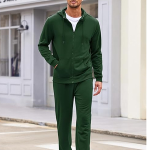 Ensembles de survêtement pantalon sweats à capuche en polaire tri-mélange gris chiné - Product Image 4