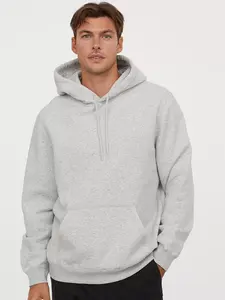 เสื้อฮู้ดกีฬาแบบแอคทีฟผู้ชายและผู้หญิงเสื้อสเวตเชิ้ตสีเทาแบบมีฮู้ดคอเสื้อมีกระเป๋าสำหรับวิ่ง100% ผ้าฝ้ายฤดูหนาว - Product Image 3