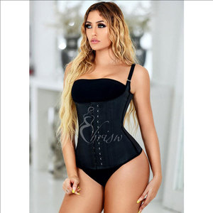Fajase Colombianas femmes fermeture éclair avant et crochet-yeux à l'intérieur conception taille formateur hauts minceur Shaper gilet ceinture <span class=keywords><strong>ventre</strong></span> <span class=keywords><strong>plat</strong></span> <span class=keywords><strong>Corset</strong></span> - Product Image 2