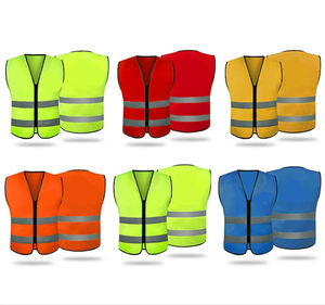 Chaleco de Seguridad Reflectante de Alta Calidad al por Mayor, ANSI Clase 1, EN ISO 20471 Clase 2, LED Intermitente, Bolsillos Multifuncionales, Resistente al Viento - Product Image 4