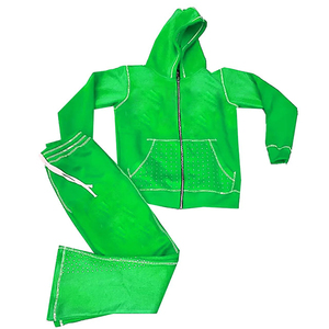 ชุดวอร์มประดับพลอยเทียมสำหรับผู้ชายชุดวอร์มสไตล์ใหม่ออกแบบได้ตามต้องการเสื้อผ้าแนวสตรีทเสื้อวอร์มประดับพลอยเทียมระบายอากาศสำหรับผู้ชาย - Product Image 4