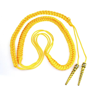 OEM personalizado 2024 al por mayor de alta calidad Lingotes de plata Aiguillette uniforme de color personalizado tamaño logotipo equipo de defensa personal - Product Image 4