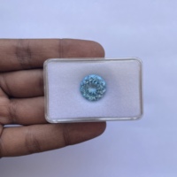 10mm 12mm 16mm naturel topaze bleue à facettes coupe ronde pierre précieuse en vrac en vrac en gros bijoux à bricoler soi-même faisant Top Fine haute qualité AAA