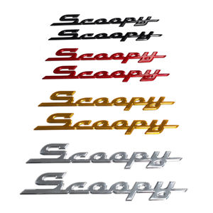 สัญลักษณ์3D สำหรับรถ<span class=keywords><strong>จักรยานยนต์</strong></span>สกูปปี้สำหรับตกแต่งโลโก้ตามสั่ง - Product Image 3