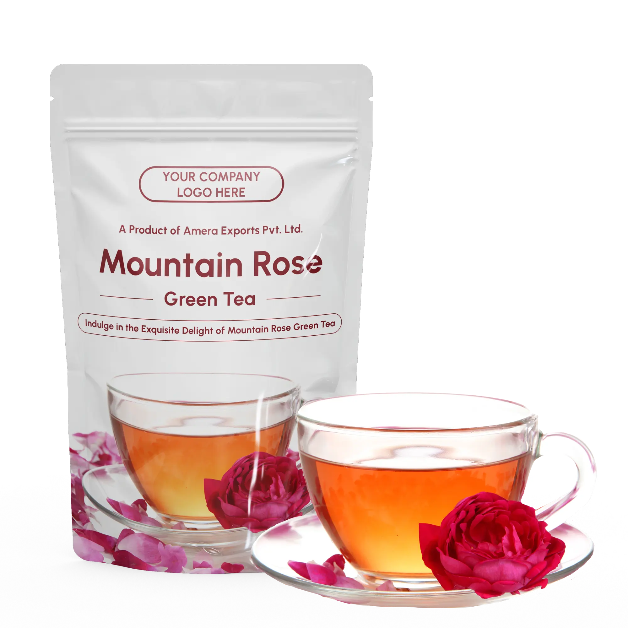 Premium-Qualität Großhandel Bulk Custom ized Verpackung Private Label Loose Mountain Rose Green Kräuter gesundheits tee