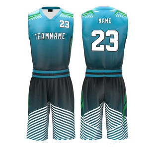 Uniformes de Baloncesto de Último Diseño, Conjunto de Uniformes de Baloncesto de Color Sólido con Logotipo Personalizado en Diferentes Colores - Product Image 1