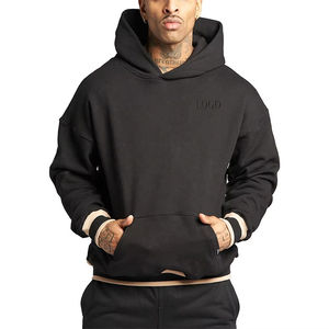 Sweat-shirt à capuche surdimensionné de haute qualité avec logo personnalisé, vêtements de mode pour homme, streetwear, fabricants de vêtements personnalisés - Product Image 1