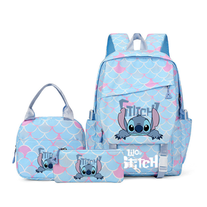 Mochila Escolar Casual Personalizada de 3 Piezas con Estuche para Lápices y Lonchera Térmica, Juego de Mochilas Escolares con Dibujos Animados para Niños y Niñas - Product Image 1