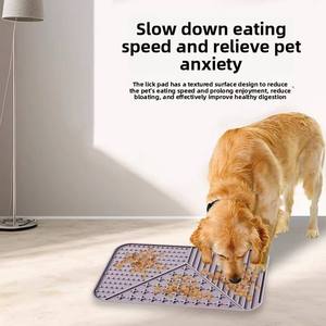 For New Pet Toy Cat and Dog Lick <b>Mat</b> Rectangular Tear Resistant Easy to Clean Slow Food Bowl Teeth Grinding Pet Feeding - Product Image 4