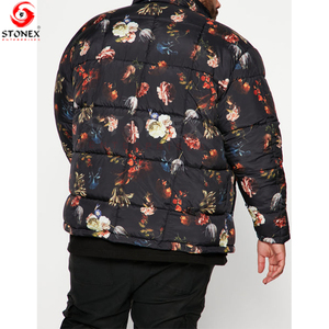 2023 <b>Men's</b> Winter Puffer <b>Jacket</b> with O-Neck High Quality <b>Canvas</b> Casual Outwear Stand Collar and Padded Coat - Product Image 2