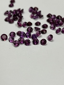 พลอยสีโรโดไลท์การ์เน็ตธรรมชาติทรงกลม5มม. พลอยหลวมปรับเทียบโดย Sadiya International - Product Image 2