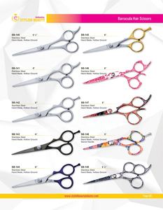 Ciseaux de coiffure professionnels les plus vendus, 6,5 pouces, à bord convexe, ciseaux de barbier, fournisseur en gros OEM, étiquette privée personnalisée - Product Image 6