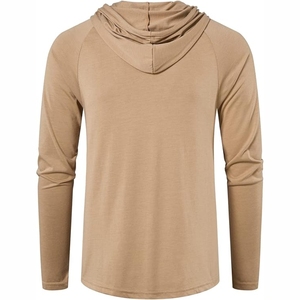 Kandari Sports Supply Sweat à capuche en molleton de coton pour hommes 320 gsm Heavyweight Breathable Customizable Solid Color Oversize Pocket Hoodies - Product Image 3