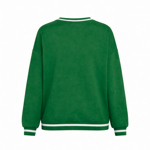 Sweat-shirt décontracté en coton pour femme Iota Phi Lambda Sorority, pull à col rond, style universitaire, surdimensionné, brodé, en jersey premium - Product Image 4