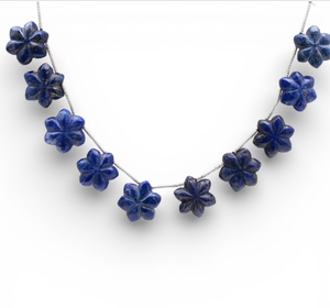 Pulseras de estilo Vintage de Plata de Ley 925, cuentas de lapislázuli Natural para boda, compromiso, fiesta, fabricación de joyas, regalo - Product Image 1