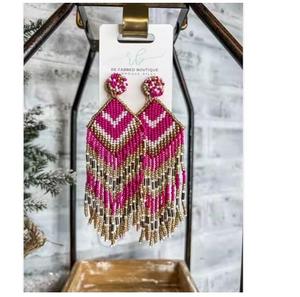 ต่างหูเรซิ่นที่มีดีไซน์แบบแอบสแตรกทำจากไม้ต่างหูเรซิ่นแบบลำลองพร้อมกระดุมไม้ - Product Image 2