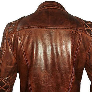 Chaqueta de Cuero para Hombre, Estilo Moderno, Cálida para Invierno, con Logotipo Personalizado en Relieve, Cuello Alto, Diseño Frontal de Alta Gama - Product Image 6