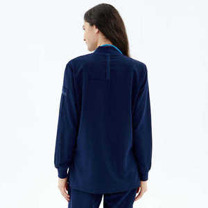 Cremallera al por mayor uniforme de enfermería moda Scrub uniforme conjunto con chaqueta fabricante mujeres Hospital uniformes para mujeres altas - Product Image 2