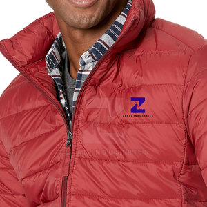 Veste d'hiver matelassée pour homme, service OEM, couleur personnalisée, logo frontal, respirante, écologique, haute qualité - Product Image 5
