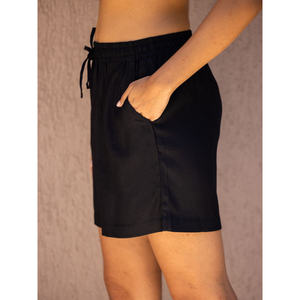 Zoe Black Solid Two-Piece <b>Short</b> Set-Summer <b>Top</b> & <b>Shorts</b> - Product Image 4
