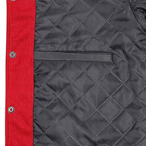 แจ็คเก็ตบอมเบอร์แบบมีปกตั้ง คุณภาพสูง สไตล์สตรีทแฟชั่น สำหรับฤดูหนาว  แบบมีตัวอักษร  ผ้าขนสัตว์  สำหรับทั้งชายและหญิง  ผลิตตามแบบ OEM  คุณภาพสูง - Product Image 5