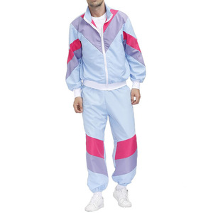 Design personnalisé survêtement pour hommes fermeture éclair complète coupe-vent veste de sport en nylon et jogging élégant ensemble deux pièces pour hommes - Product Image 2