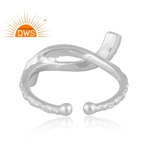 Meilleure vente bague Infinity en argent 925 pour femmes bijoux de conception personnalisée pour femmes cadeau pour elle - Product Image 2