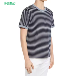 เสื้อยืดผู้ชายพิมพ์ลายโลโก้ด้านหน้า-ผ้าฝ้ายออร์แกนิค 100% เป็นมิตรกับสิ่งแวดล้อม ทรงหลวม มีหลายสีให้เลือก - Product Image 4