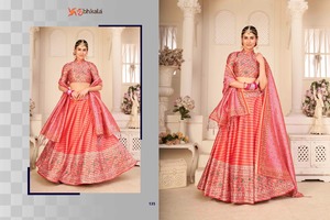 Lehngha choli imprimé floral de couleur rose clair à faible taux en inde lehngha choli - Product Image 2