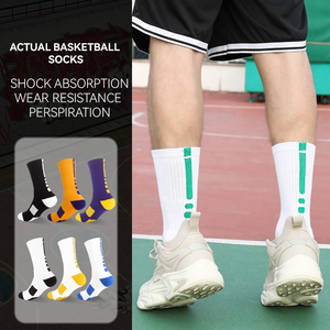 OEM Manufacturer Customized Logo <b>Polyester</b> <b>Sock</b> Adult Men and Woman Sports <b>Socks</b> Custom Outdoor Ankle Kids Basketball <b>Socks</b> - Product Image 2