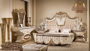 Armario principal de lujo para Villa, ropero turco táctil de Oro Blanco clásico para el hogar - Product Image 2