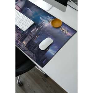 For Harry Potter XL Mousepad/Keyboard Desk <b>Mat</b> Novelty Design with Hogwarts Theme - Product Image 3
