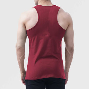 เสื้อกล้ามผู้ชายคุณภาพเยี่ยม ระบายอากาศได้ดี ผลิตจากผ้าฝ้าย 100% สีพื้น สามารถสั่งทำได้ แฟชั่นสตรีทแวร์คุณภาพสูง - Product Image 5