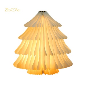 Bộ quà tặng Giáng sinh nhỏ gọn: Đèn sách gấp kiểu dáng thanh lịch, đèn ngủ, đồ thủ công bằng gỗ, bộ quà tặng trang trí nhà cửa, đèn trang trí - Product Image 4