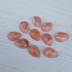 Rhodonite Cabochon Lê Hình Dạng Cabochon Hiệu Chỉnh Loose Đá Quý Cho Đồ Trang Sức Số Lượng Lớn Nhà Cung Cấp