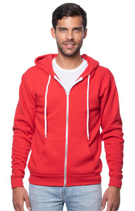 Bella toile hommes 3739 unisexe Poly-coton polaire pleine fermeture éclair sweats à capuche brodé vêtements d'hiver impression numérique 100% coton - Product Image 3