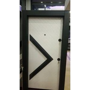 Puerta Interior Moderna de Acero ABSDOOR RIVER, Múltiples Opciones de Color, Protección Contra Robos, Aislamiento Térmico y Acústico, Tirador de Cristal - Product Image 5