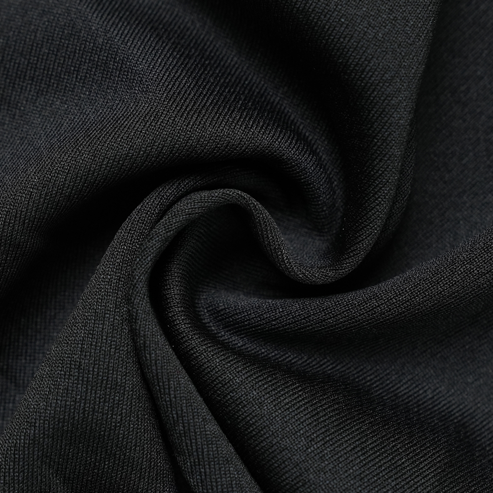 Shanhao Girls Charcoal Bamboo Open Hole Weft Knit Mesh Fabric 50% Bamboo Charcoal Fiber 50% Polyester 145gsm Lightweight