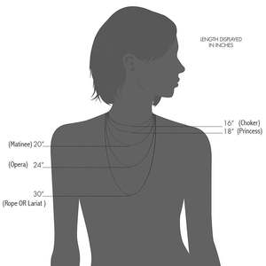 Tranditional & Religious 20-Inch Sterling Silver <b>Beaded</b> <b>Necklace</b> for Women and Girls with Diamond for Wedding and Gifts - Product Image 5