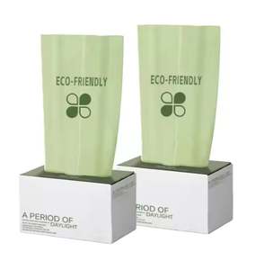 Amidon de maïs écologique personnalisé sac poubelle compostable haut plat biodégradable poubelle doublure fond étoile gravure impression - Product Image 5